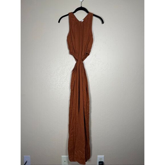 Faithfull the Brand Trapani Cut Out Linen Dress - Picture 3 of 8